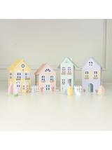 Wiosenne domki DIY (4 szt.)