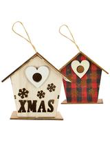 Drewniana zawieszka - domek