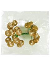 Brokatowe owoce do kompozycji zrób to sam złote