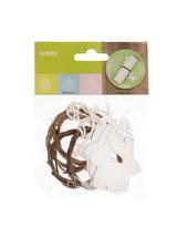 Wielkanocne obrączki na serwetki (z zawieszką) (4 szt.)