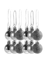 Bombki mini (12 szt.) srebrne