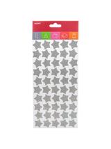 Naklejki brokatowe z pianki srebrny