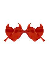 Okulary serca z rogami