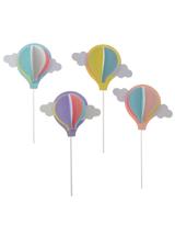 Dekoracja tortu - kolorowe baloniki (4 szt.)