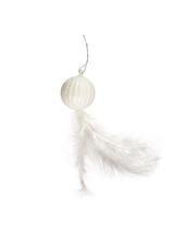 Świąteczna zawieszka z piórkiem