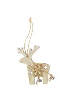 Drewniana zawieszka z dzwoneczkami