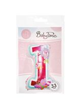 Balon foliowy roczek - różowy