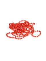 Łańcuch perełki 4 mm czerwony