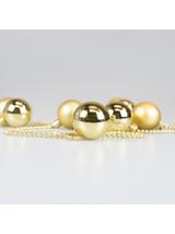 Bombki na łańcuchu - złote