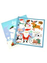 Świateczne naklejki z planszą