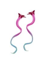 Kolorowe pasemka - spinki (2 szt.)