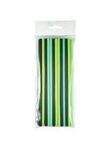 Słomki proste biodegradowalne (czarne)(zielone) - PLA (25 szt.)