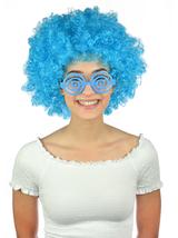 Peruka afro XXL niebieska
