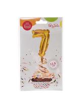 Balon foliowy na patyczku nr 7 złoty