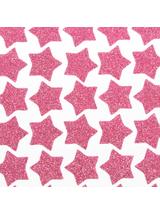 Naklejki brokatowe z pianki różowy