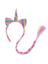 Opaska jednorożec z warkoczem