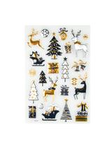 Świąteczne naklejki 3D Glamour