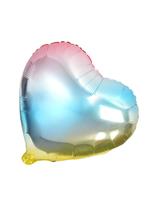 Balon foliowy tęczowy serce