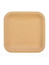 Talerze papierowe kraftowe 23 cm (144 szt.) - FSC Mix