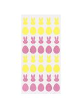 Brokatowe naklejki - zajączek, jajko z pianki