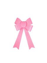 Kokarda brokatowa duża różowa