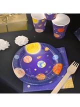 Talerze papierowe - Galaxy (8 szt.) - FSC Mix Credit