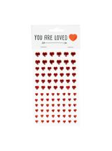 Serduszka kryształki samoprzylepne (84 szt.)