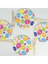 Talerze papierowe - Happy Balloons (8 szt.) - FSC Mix Credit
