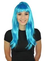 Peruka długowłosa niebieska