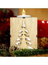 Świecznik drewniany