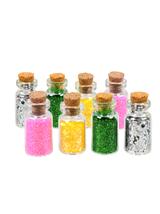 Fiolki z elementami do dekoracji zrób to sam (8 szt.)