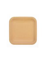 Talerze papierowe kraftowe 18x18 cm (8 szt.) - FSC mix