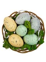 Dekoracyjne jajka z zawieszką (6 szt.)