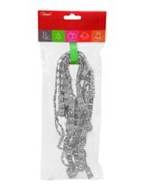 Łańcuch zdobiony srebrny