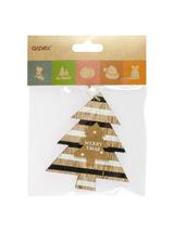 Drewniane zawieszki choinkowe