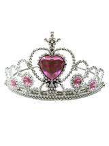 Tiara z kryształkami - różowa