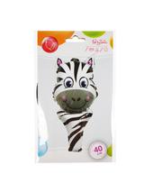 Balon foliowy zwierzątko z uchwytem - zebra