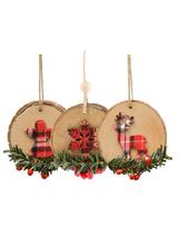 Drewniana zawieszka - kratka