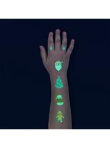 Świąteczne tatuaże świecące w ciemności