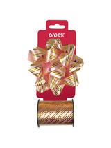 Zestaw do dekoracji prezentów w paski różowy