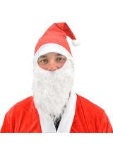 Mikołaj - czapka + broda (eko)