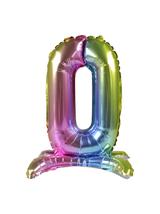 Balon foliowy cyferka stojący nr 0