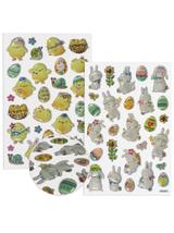 Wielkanocne zabawne naklejki mix