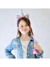 Opaska jednorożec z warkoczem