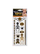 Metaliczne tatuaże halloweenowe