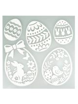 Ażurowe naklejki z brokatem