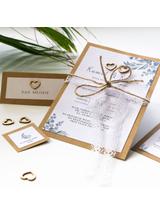 Drewniane konfetti - serduszka (48 szt.)