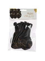 Balony okazjonalne ze złotym nadrukiem (6 szt.)