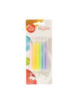 Świeczki ryflowane - dekoracja ciasta (6 szt.)