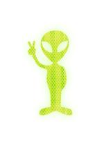 Naklejka odblaskowy UFOludek